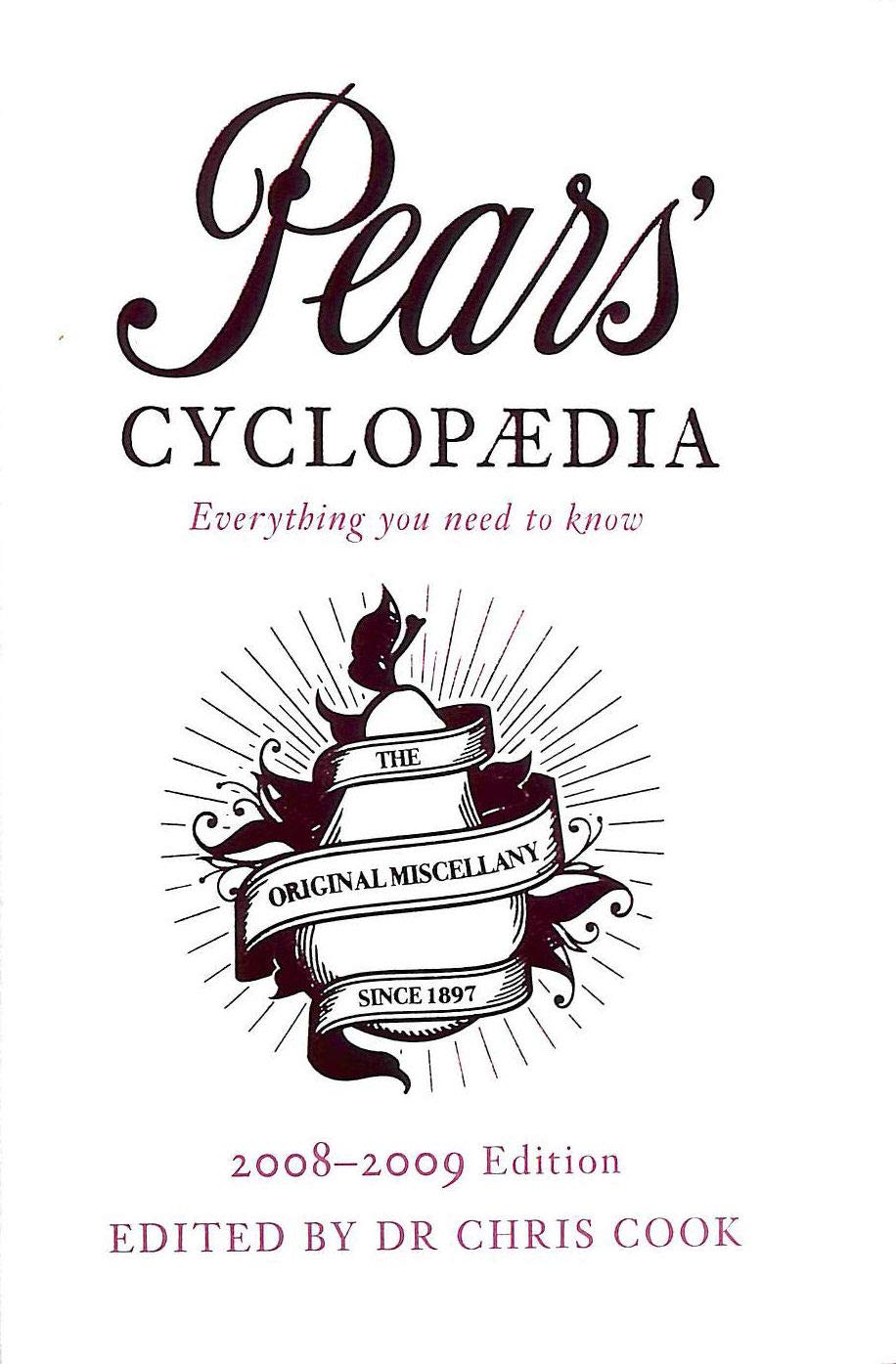 2008 to 2009 Pears Cyclopaedia book cover