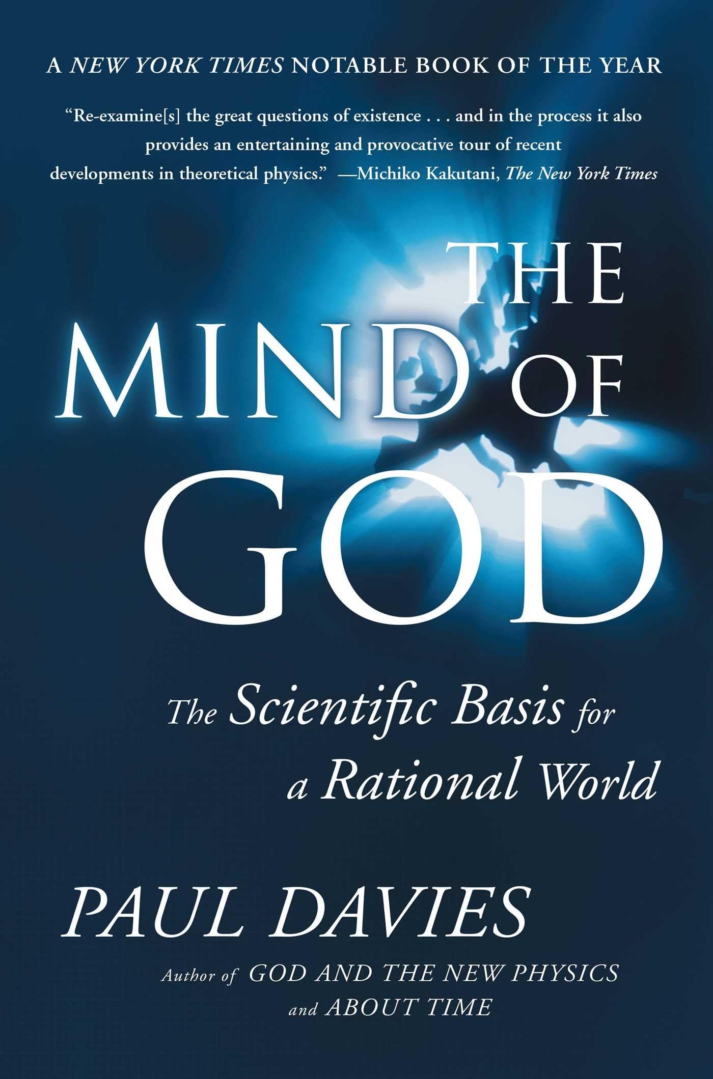 The Mind of God: The Scientific Basis for a Rational World book cover