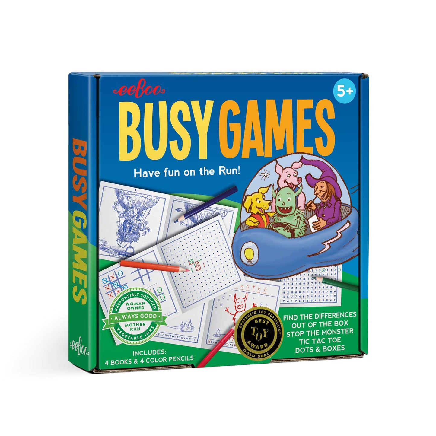 eeBoo: Busy Game Set, Aids in Development of Pattern, Shape, and Color Recognition, Offers Children a Challenge, Perfect for Ages 5 and up book cover