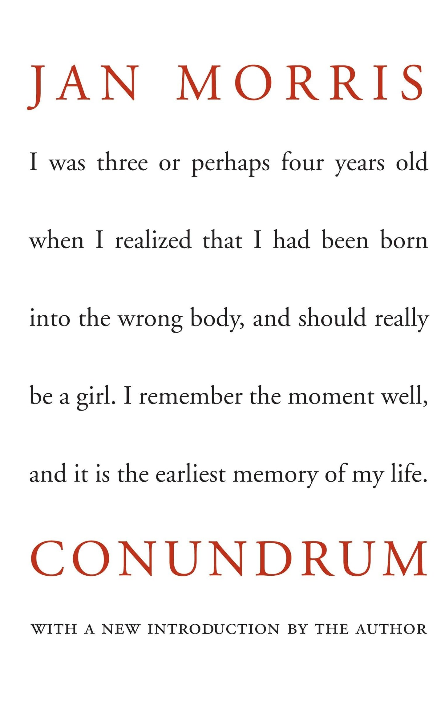 Conundrum book cover