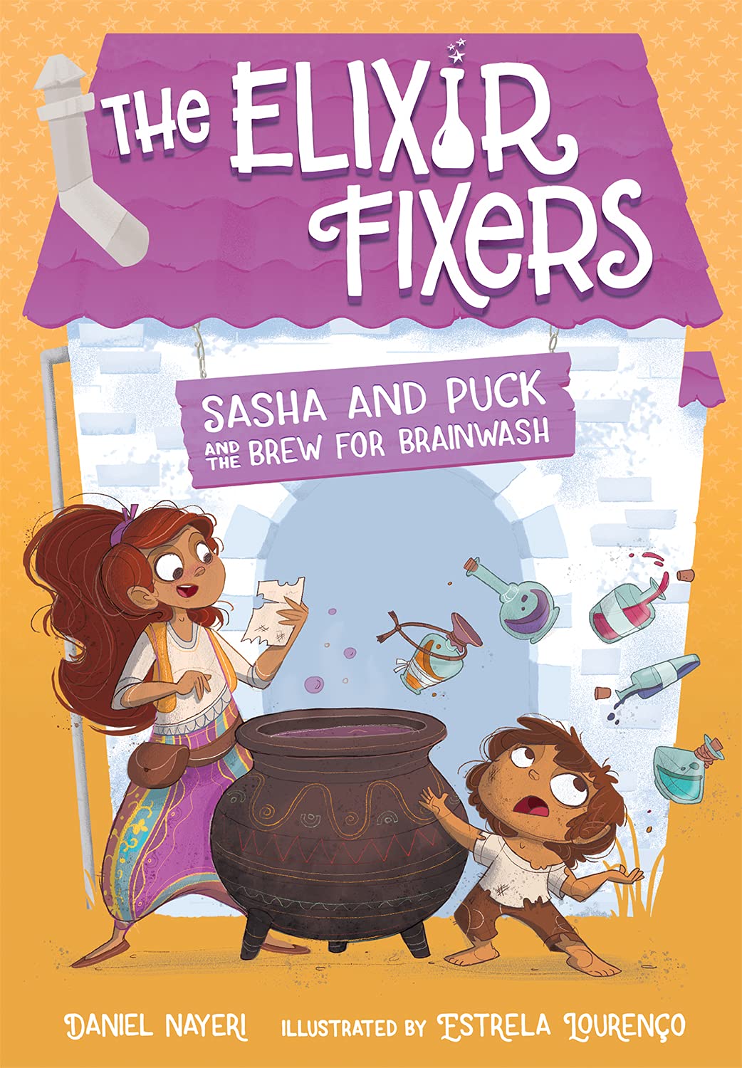 Sasha and Puck and the Brew for Brainwash: 4 book cover