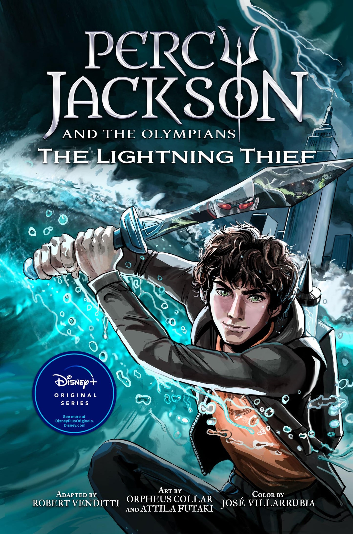 Percy Jackson and the Olympians the Lightning Thief the Graphic Novel (Paperback) book cover