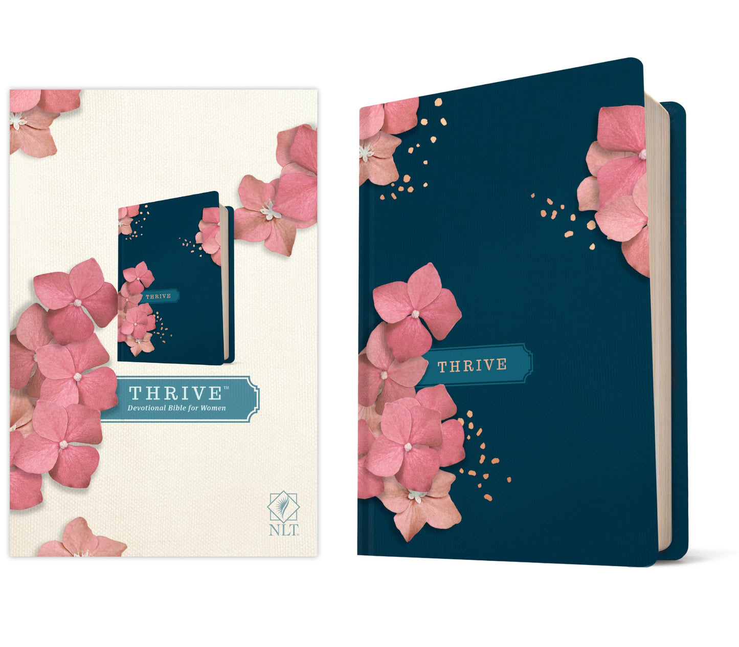 NLT Thrive Devotional Bible for Women (Hardcover) book cover