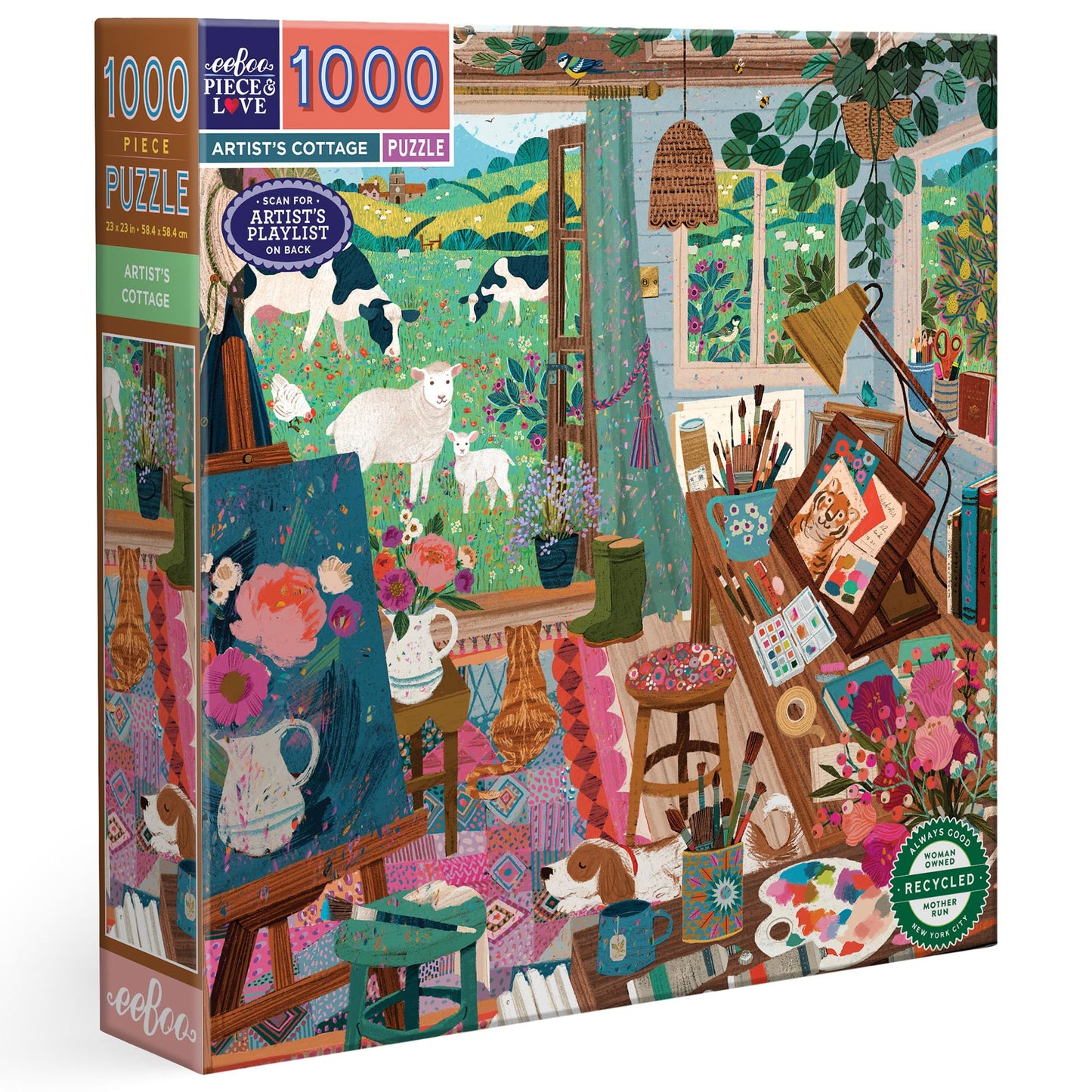 Artist's Cottage 1000 Piece Puzzle