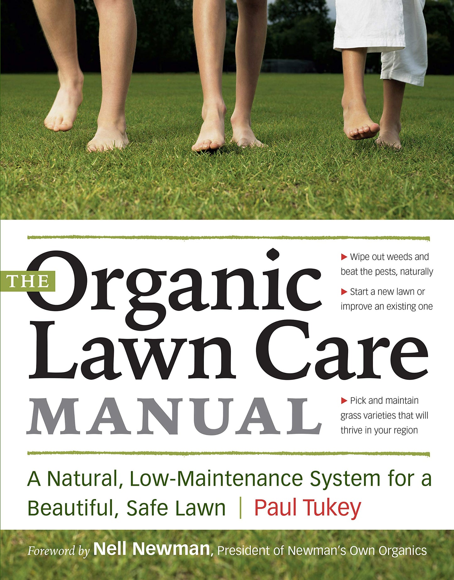 Organic Lawn Care Manual: A Natural, Low-Maintenance System for a Beautiful, Safe Lawn book cover