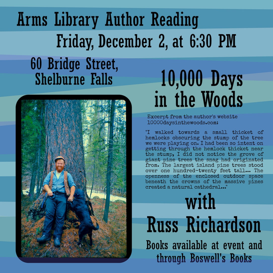 Russ Richardson Reading at Arms Library, Friday December 2