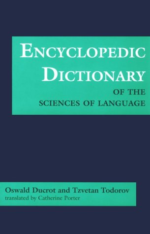 Encyclopedic Dictionary of the Sciences of Language book cover