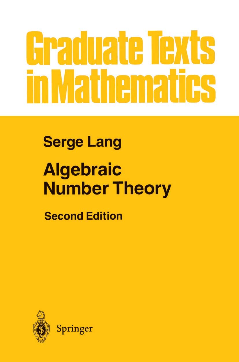 Algebraic Number Theory (1994. Corr. 3rd Printing 2000)