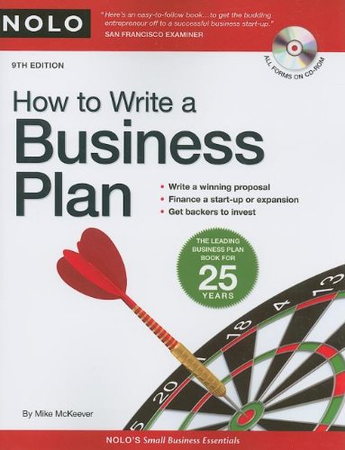 How to Write a Business Plan [With CDROM] book cover