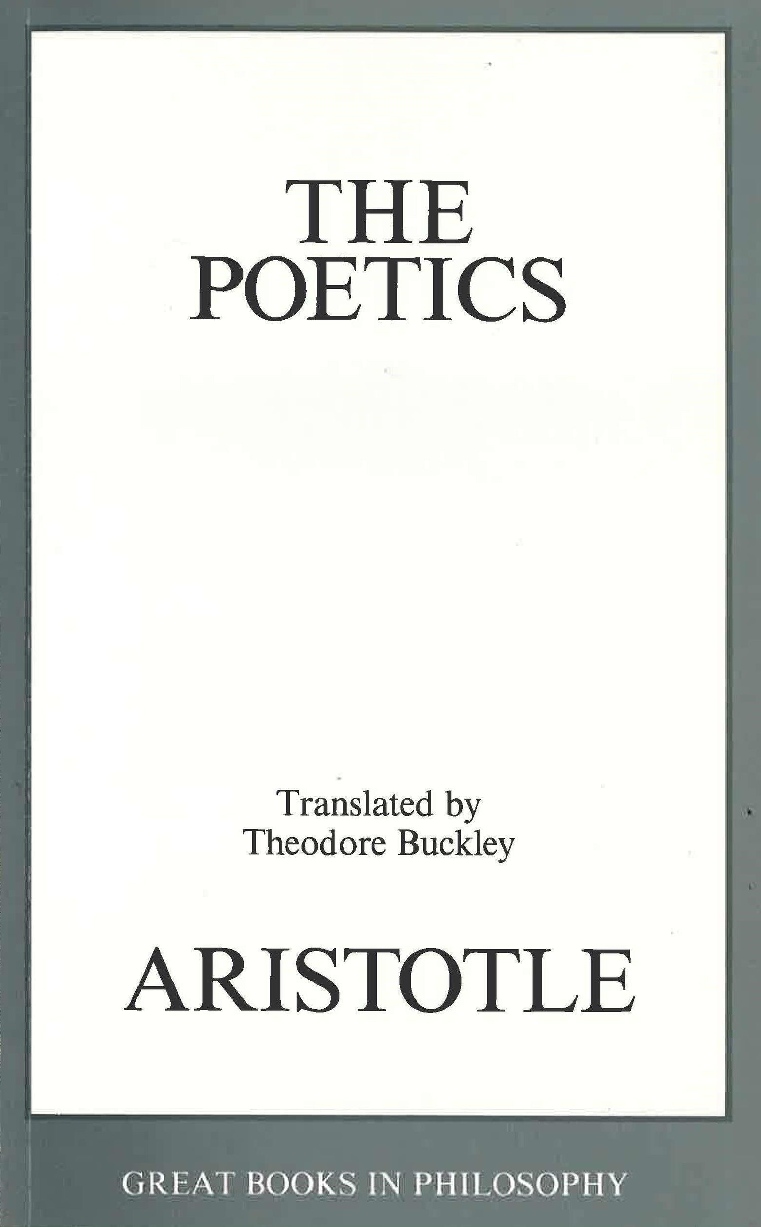 Poetics (Revised) book cover