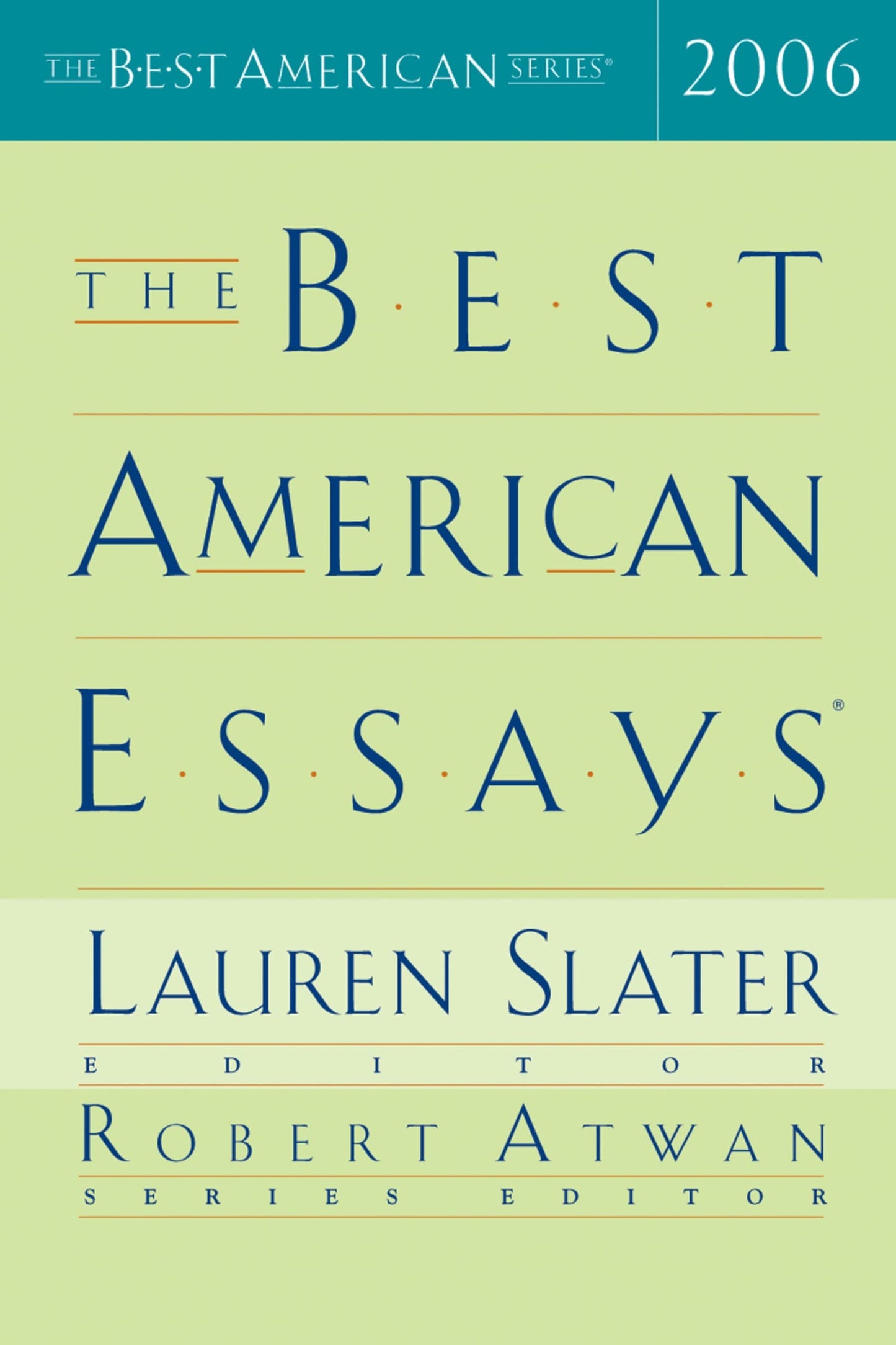 Best American Essays 2006 (2006) book cover