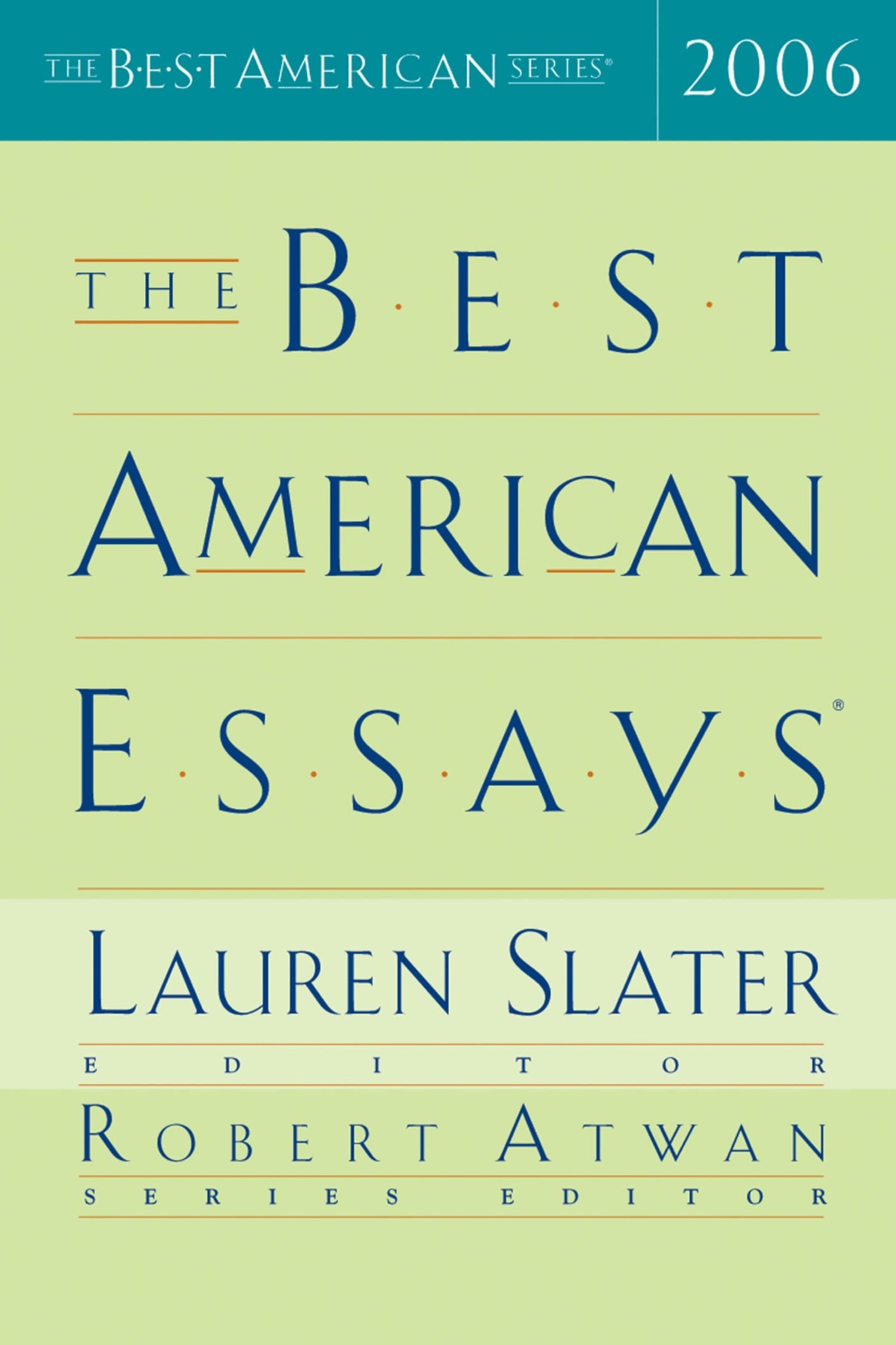Best American Essays 2006 (2006) book cover