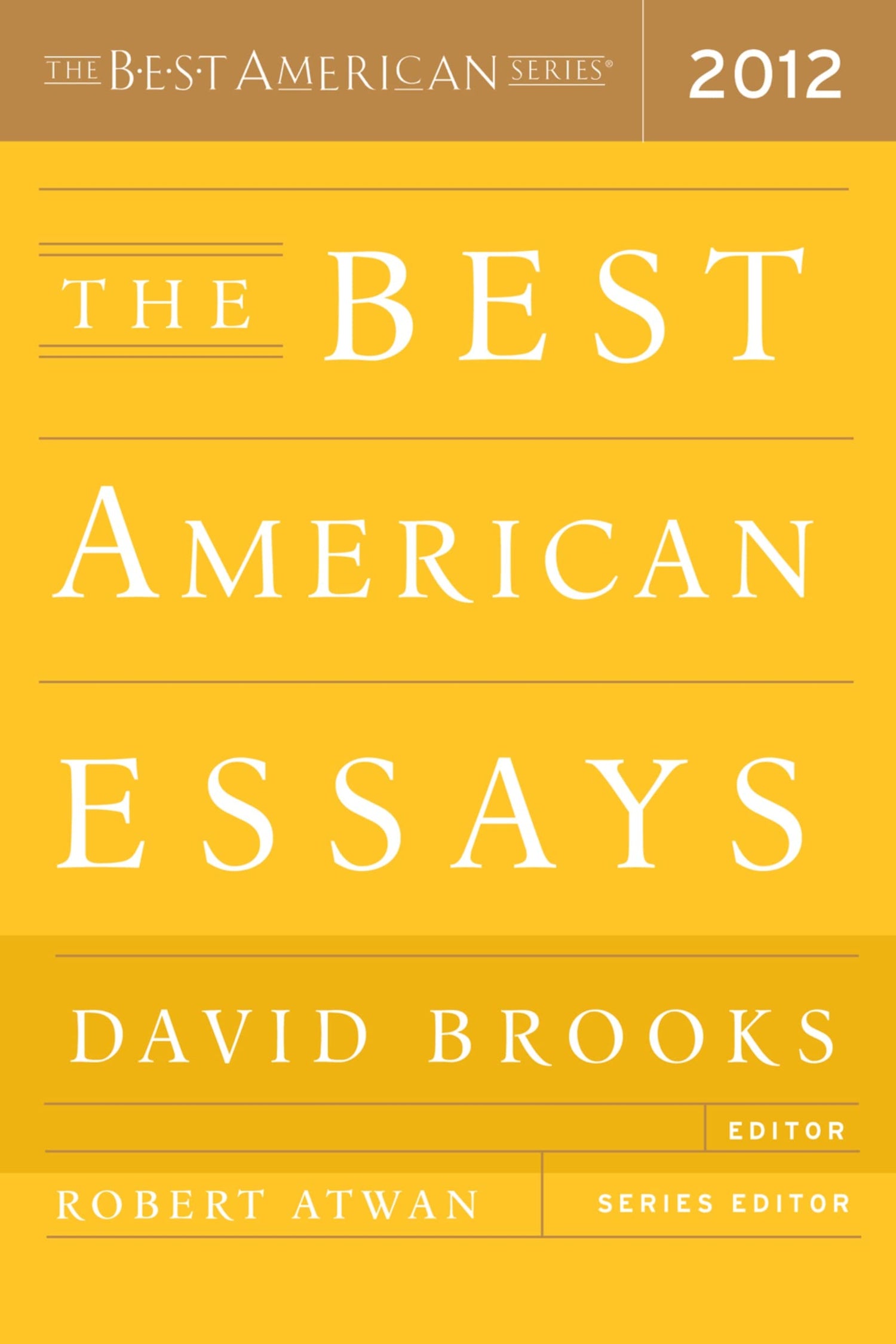 Best American Essays (2012) (2012) book cover