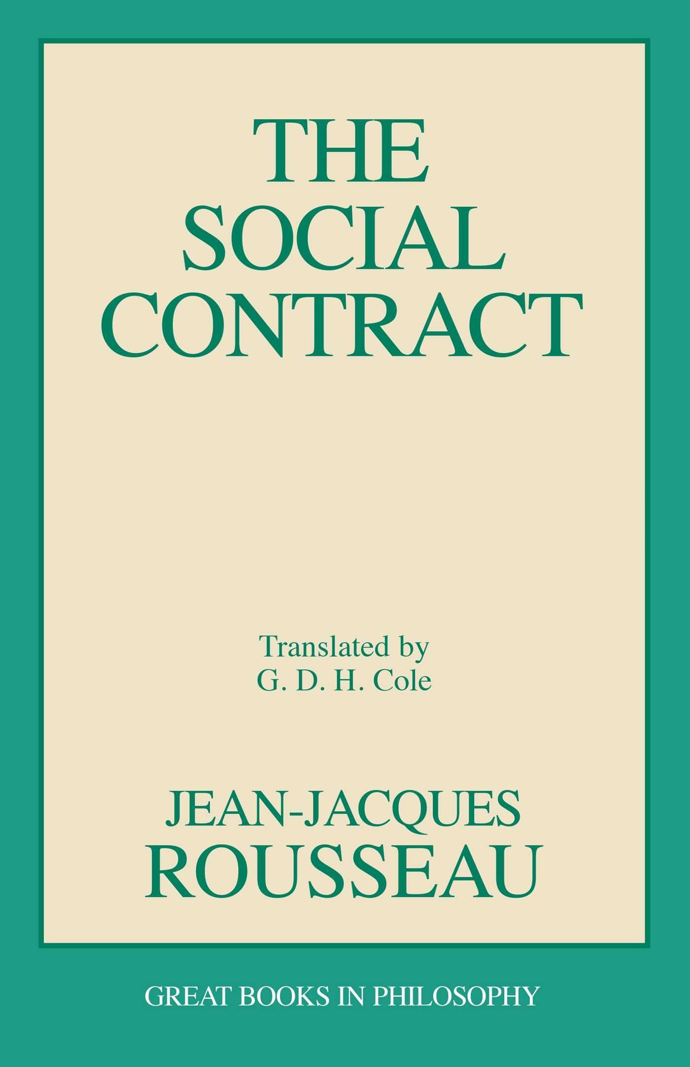 The Social Contract book cover