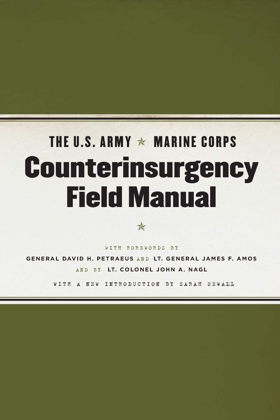 U.S. Army/Marine Corps Counterinsurgency Field Manual book cover