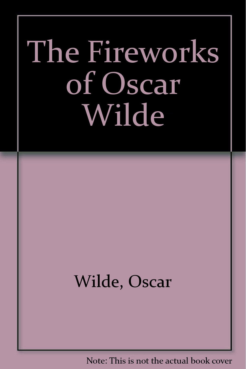 Fireworks of Oscar Wilde book cover
