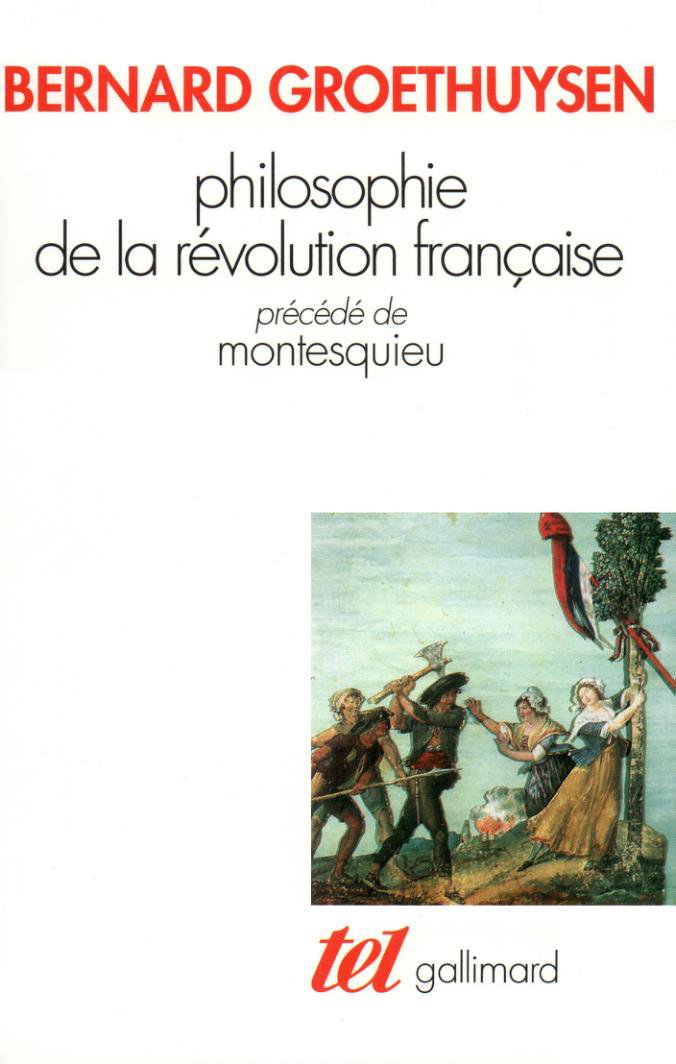 Philosophie de la Révolution française / Montesquieu book cover