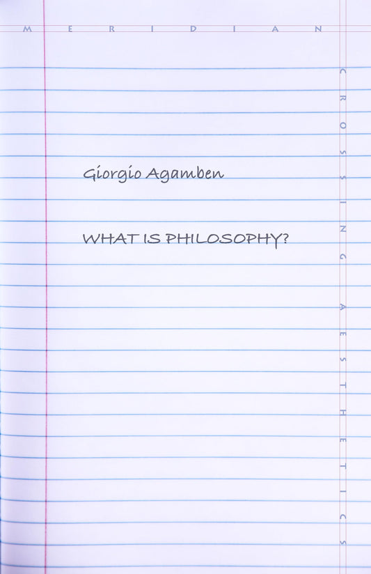 What Is Philosophy? (Meridian: Crossing Aesthetics)