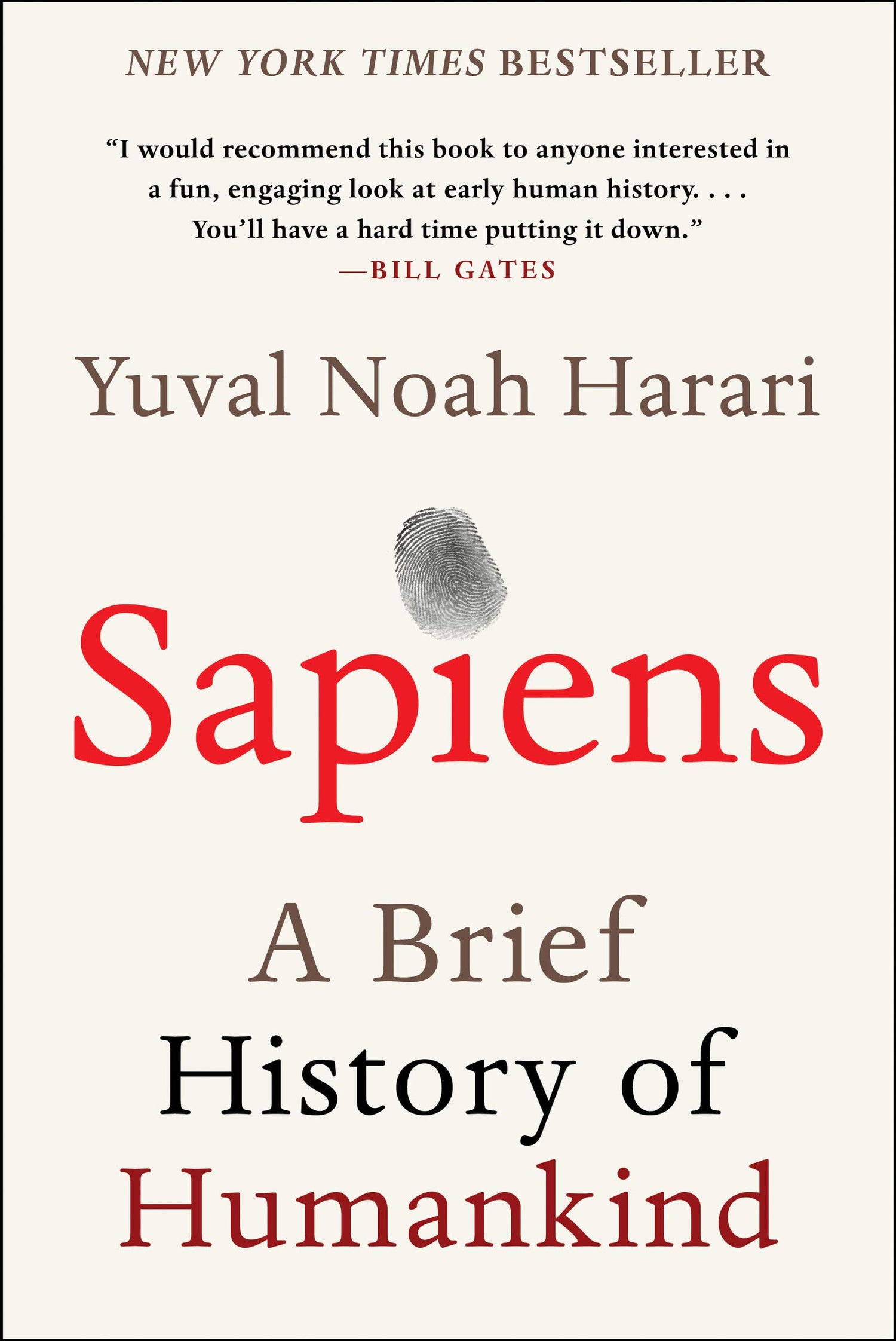 Sapiens: A Brief History of Humankind book cover