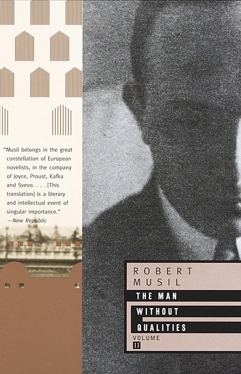 The Man Without Qualities Volume II book cover