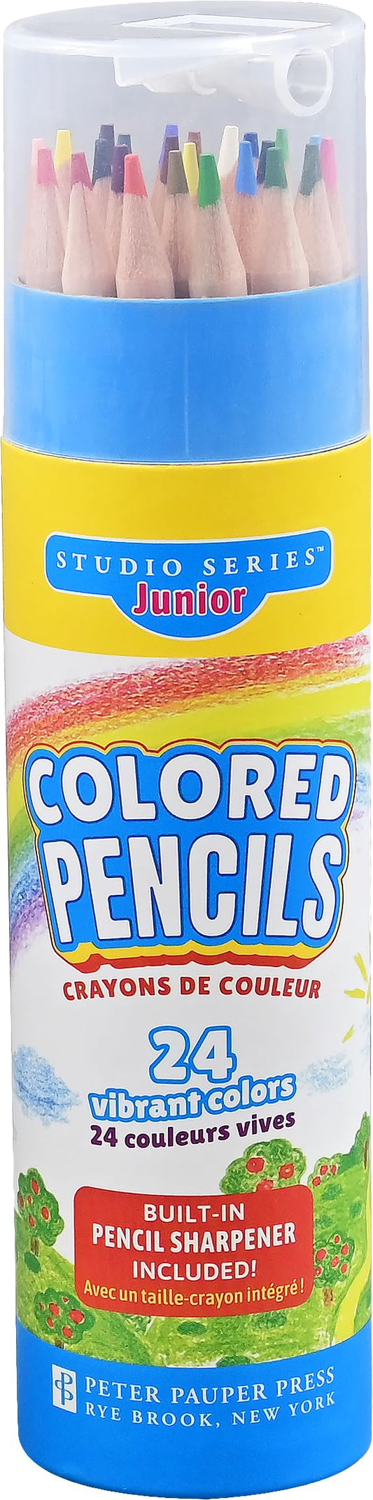 Studio Series Junior Colored Pencil Tube Set (24-Colors)