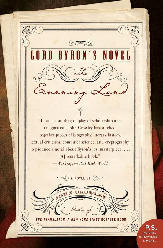 Lord Byron's Novel: The Evening Land book cover