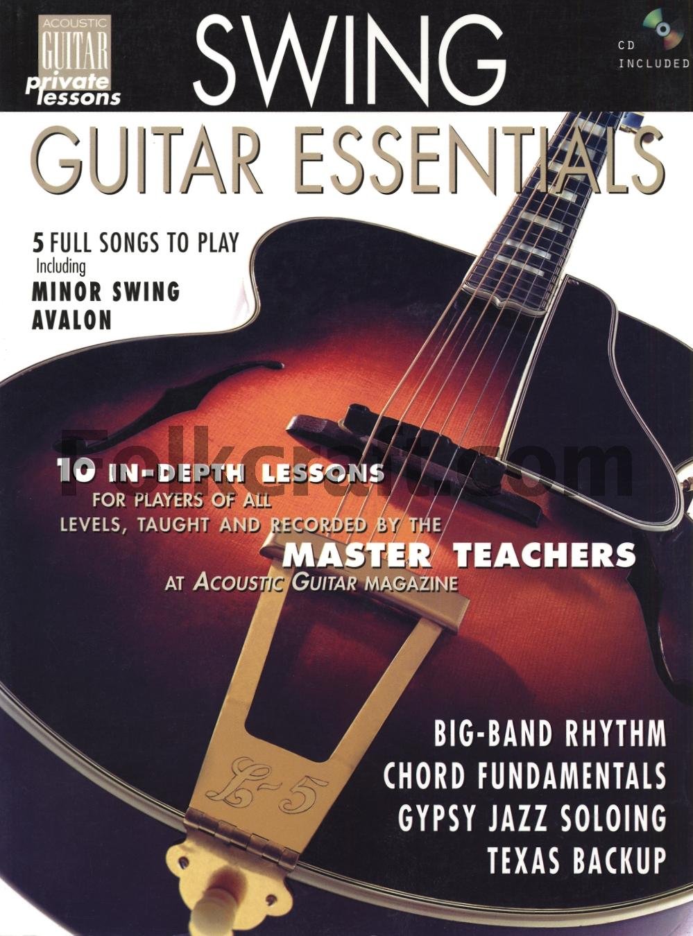 Swing Guitar Essentials: Acoustic Guitar Private Lessons Series [With CD] book cover