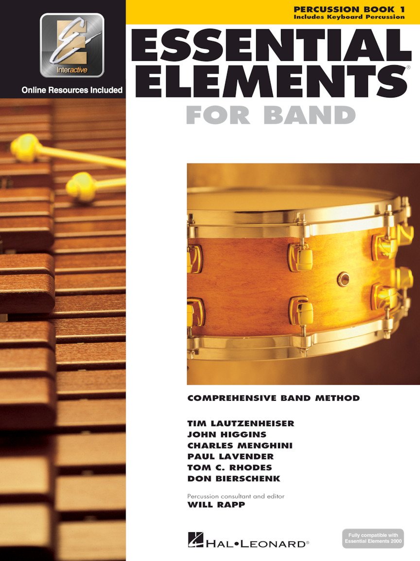 Essential Elements for Band - Percussion/Keyboard Percussion Book 1 with Eei (Book/Online Audio) book cover