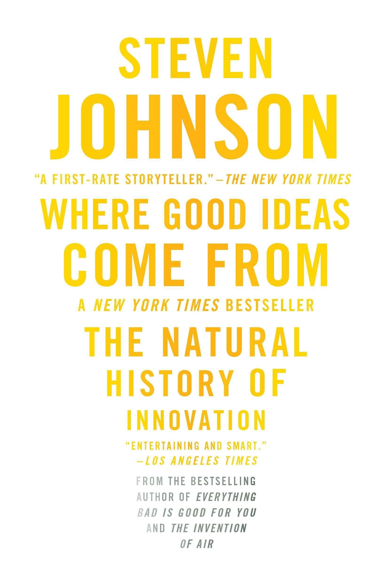 Where Good Ideas Come from: The Natural History of Innovation book cover