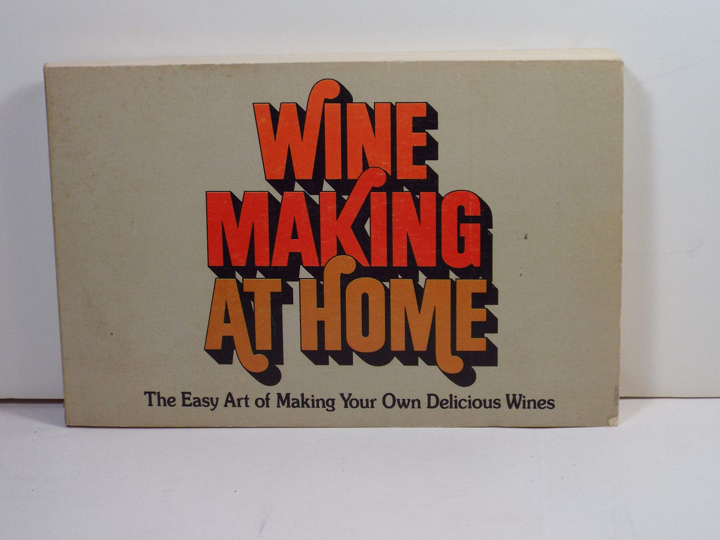 Wine making at home book cover