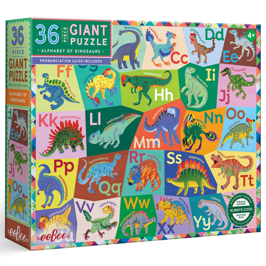 Alphabet of Dinosaurs 36 Piece Giant Puzzle