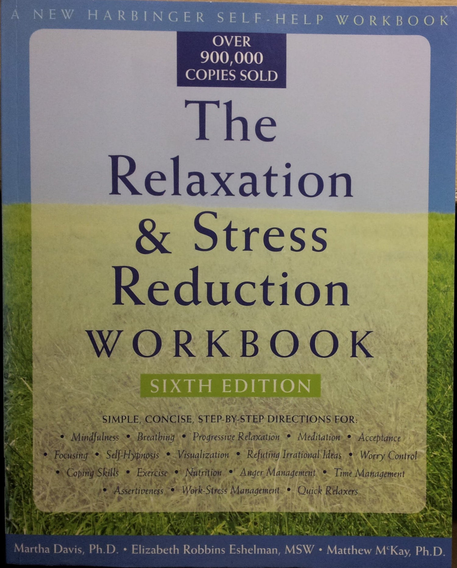 Relaxation & Stress Reduction Workbook book cover