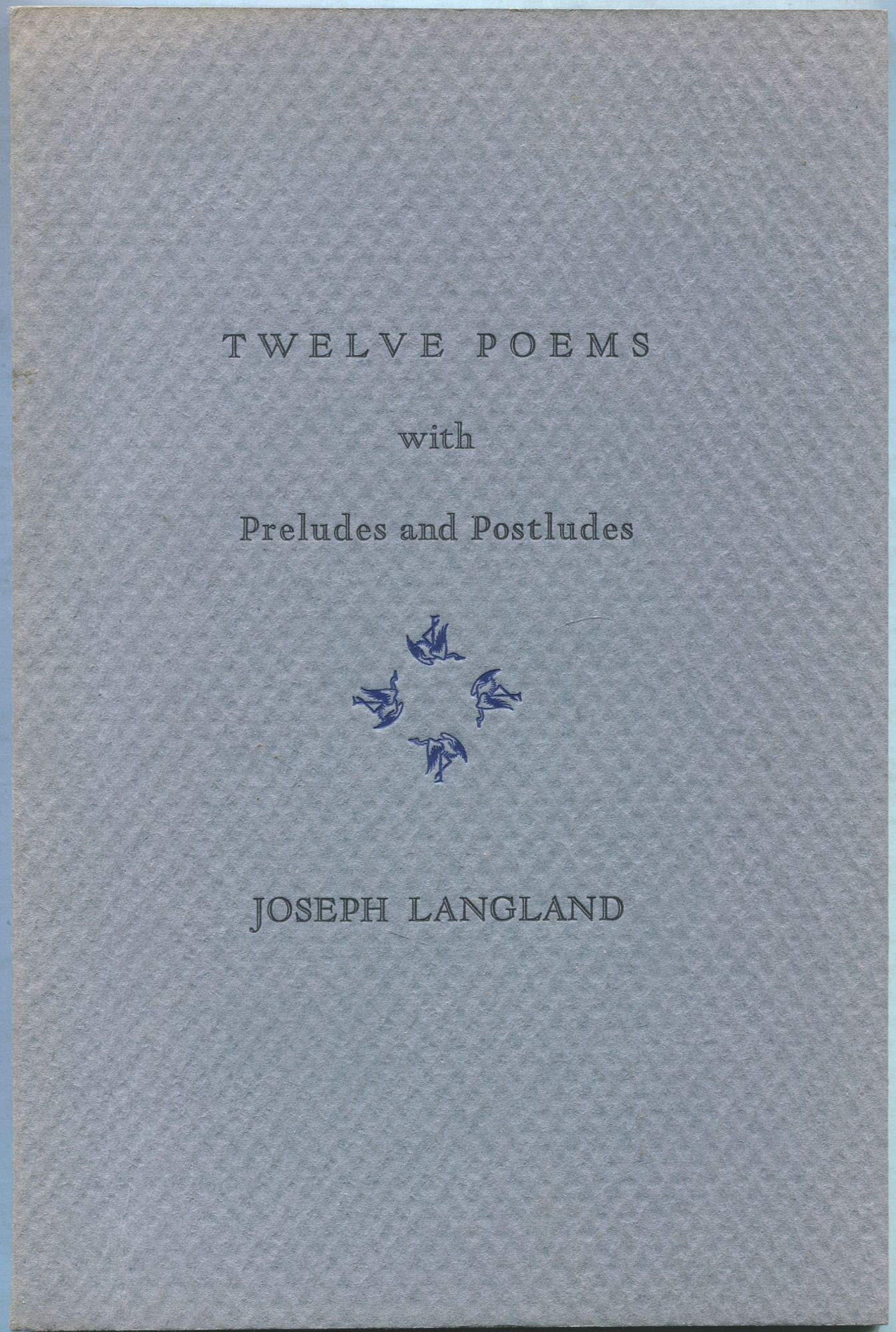 Twelve Poems With Preludes and Postludes book cover
