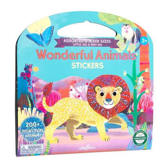 Wonderful Animals Shiny Stickers Book