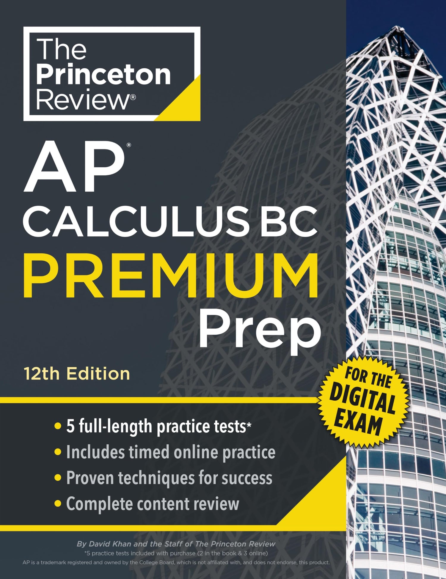 Princeton Review AP Calculus BC Premium Prep, 12th Edition: 5 Practice Tests + Digital Practice Online + Content Review book cover