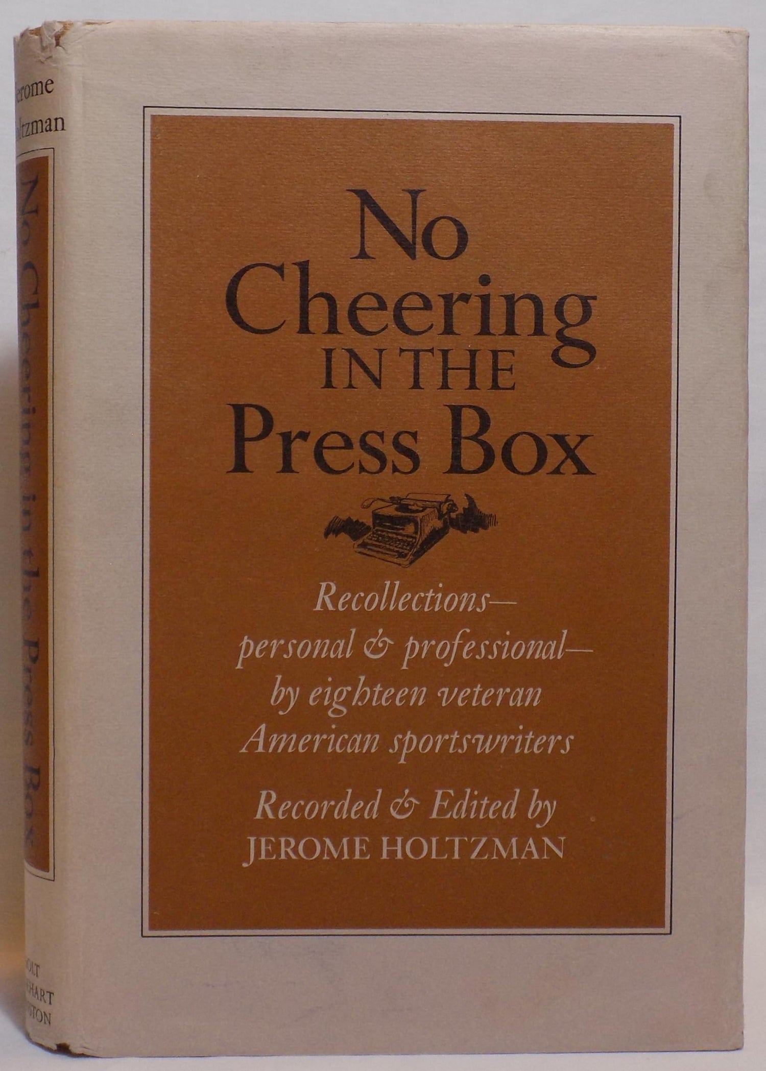 No Cheering In the Press Box book cover