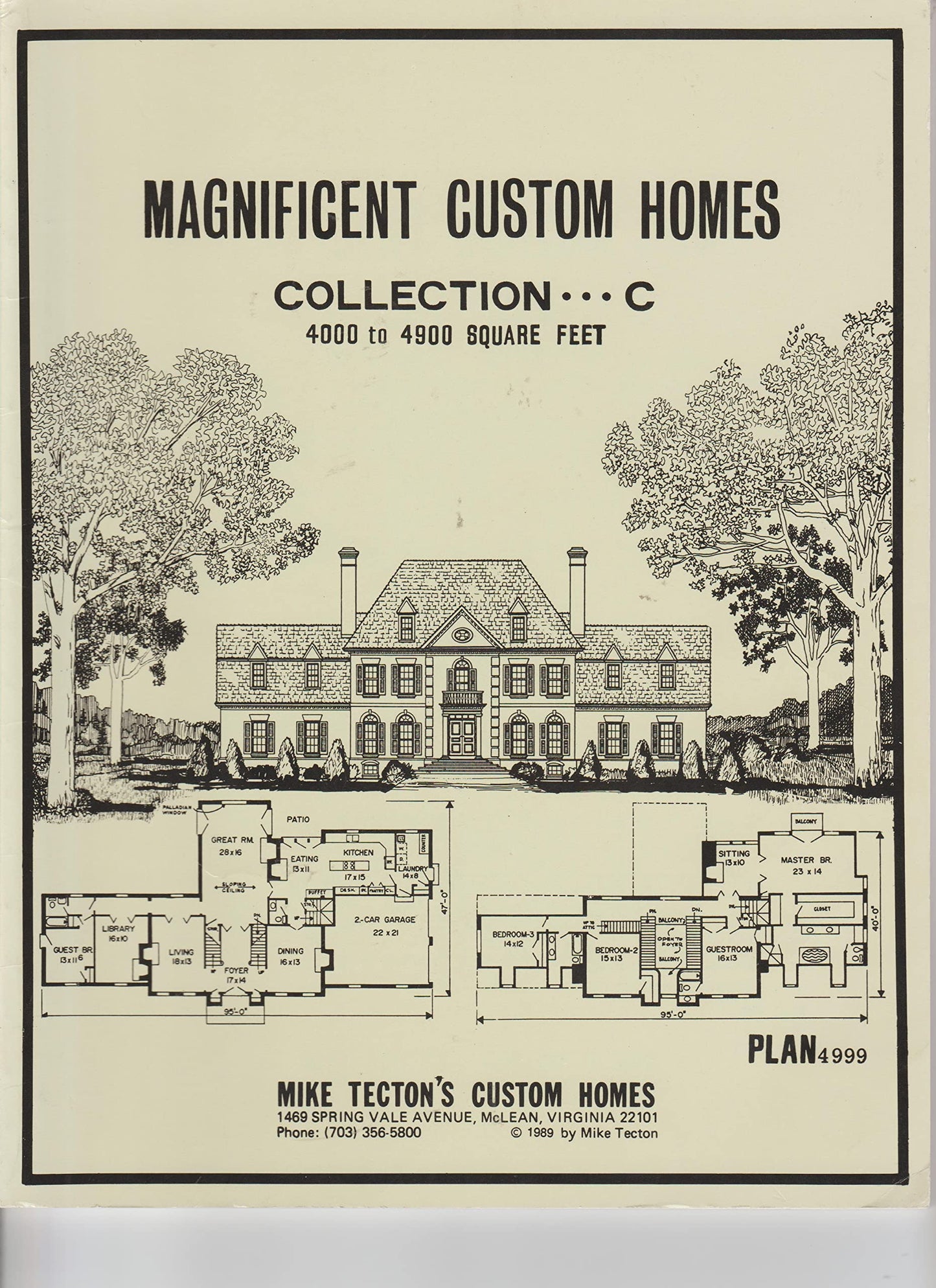 Magnificent Custom Home Collection 4000 to 4900 Sq. Ft. 100 Home Plans: Collection C book cover