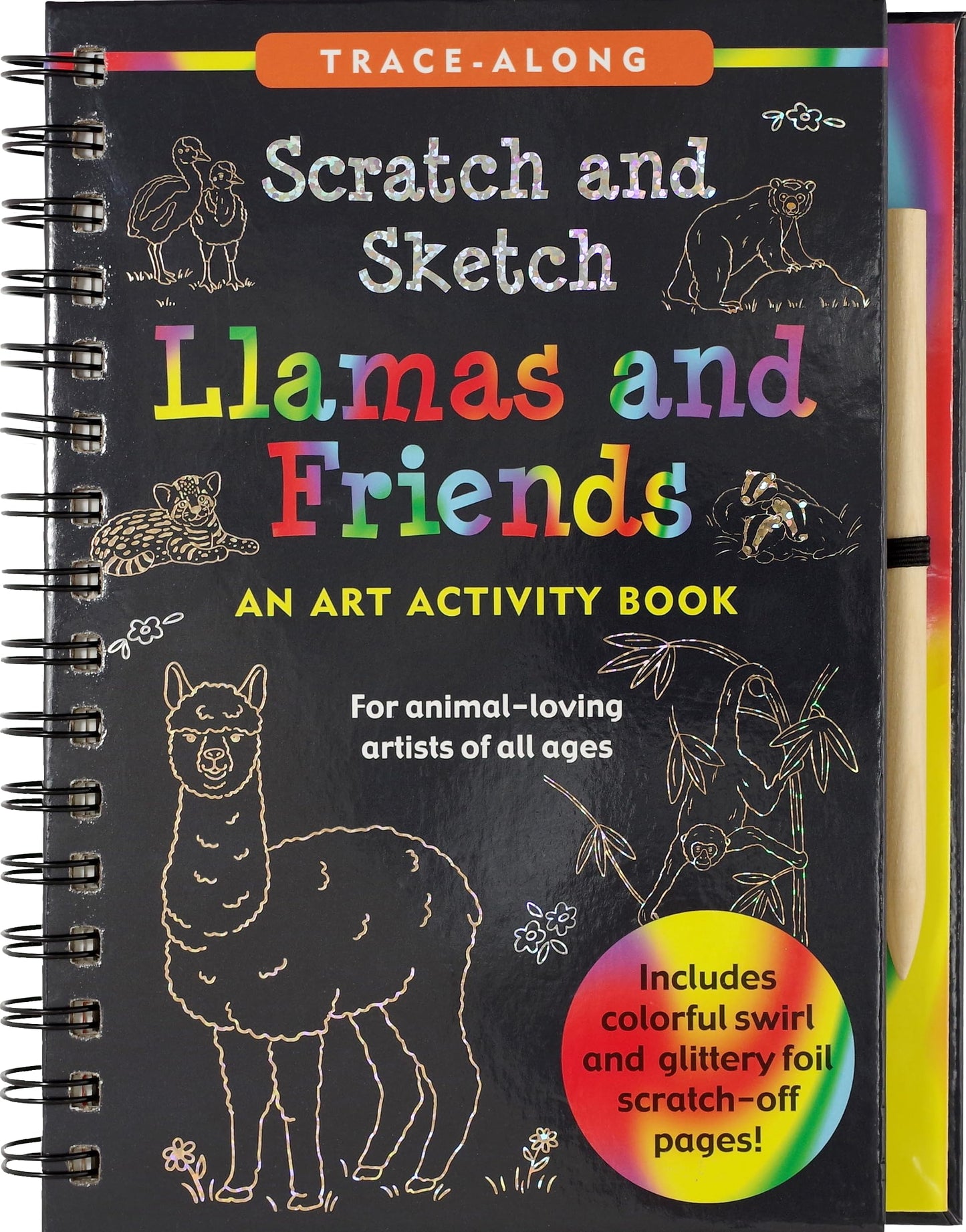 Llamas and Friends (Scratch and Sketch) book cover