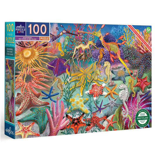 Seahorses, Sea Stars & Sea Slugs 100 Piece Puzzle
