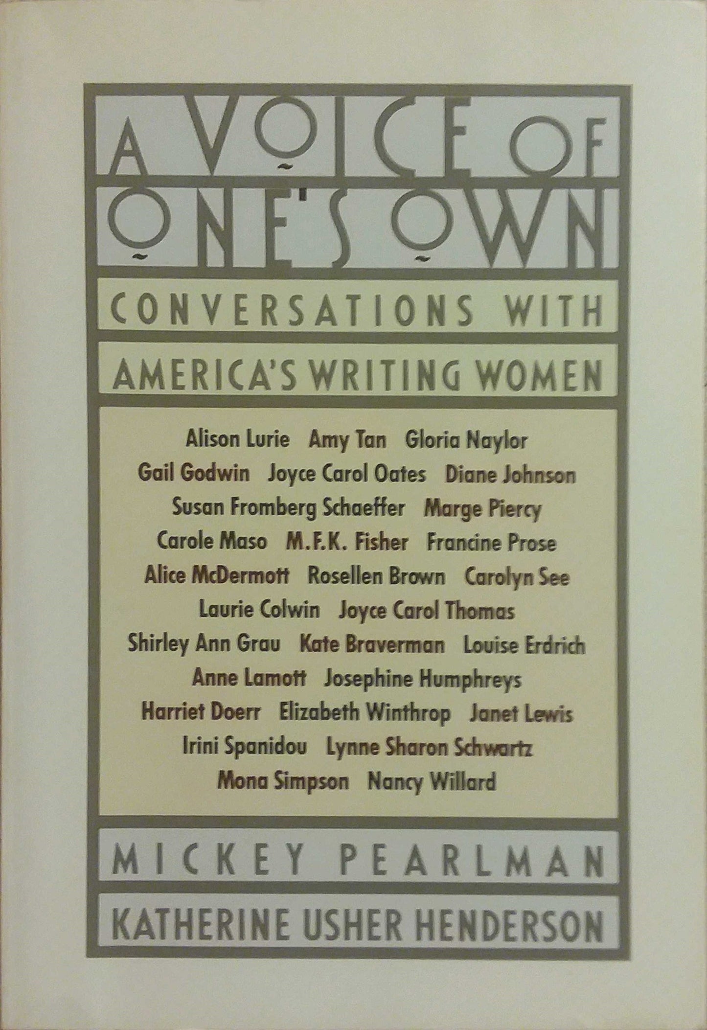 Voice of One's Own Pa book cover