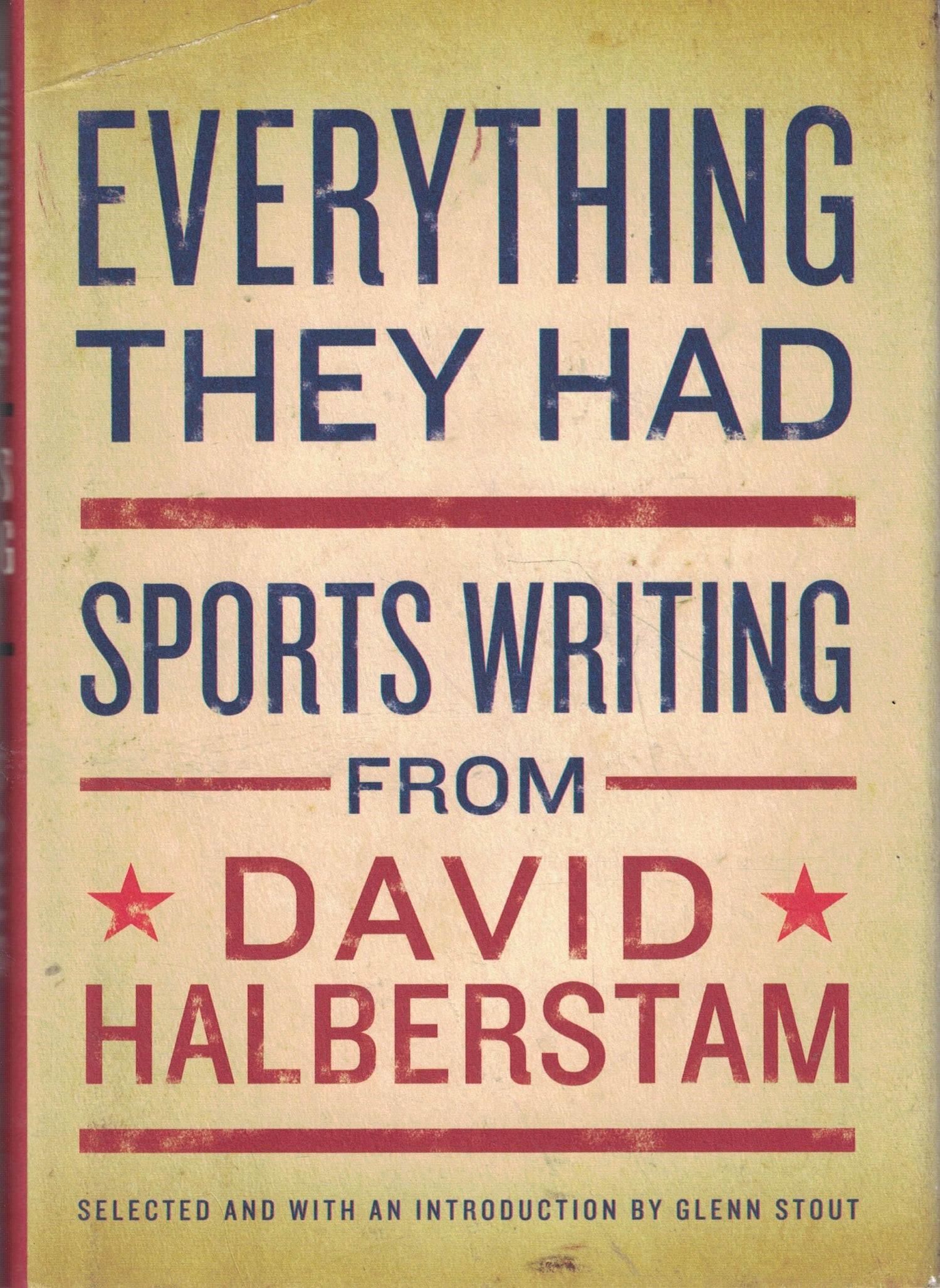 Everything They Had: Sports Writing from David Halberstam book cover