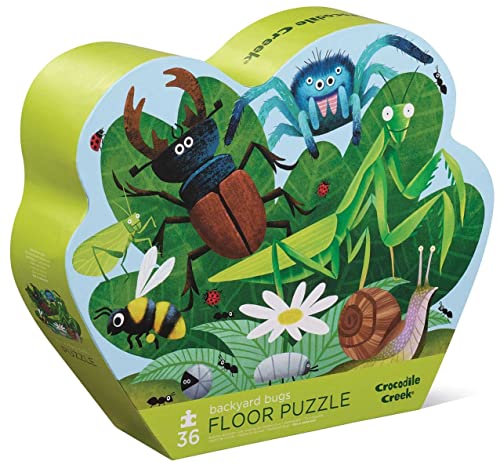 Crocodile Creek Backyard Bugs Shaped Puzzle 36 Piece, 1 EA